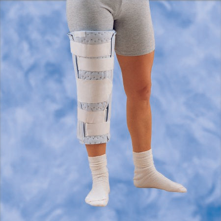 Deroyal Knee Immobilizer  One Size Fits Most Hook And Loop Closure 24 Inch Length Left Or Right Knee - 9307-04