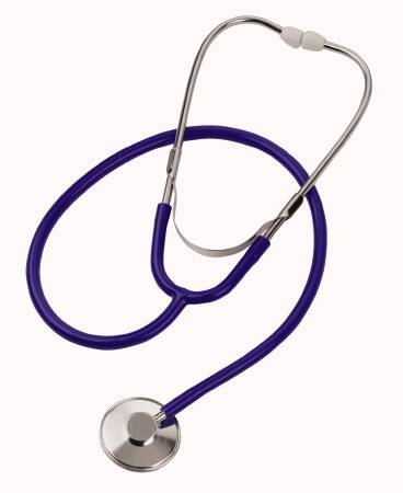 Mabis Healthcare Mabis Classic Stethoscope Blue 1-Tube 22 Inch Tube Single Head Chestpiece - 10-428-010