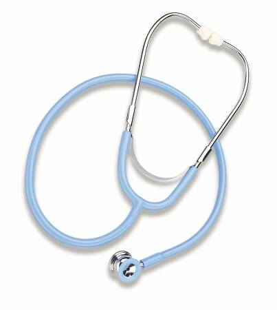 Mabis Healthcare Caliber Classic Stethoscope Blue 1-Tube 31 Inch Tube Double Sided Chestpiece - 10-434-102