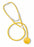 Mabis Healthcare Dispos-A-Scope Disposable Stethoscope Yellow 1-Tube 30 Inch Tube Single Head Chestpiece - 10-448-130