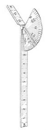 Miltex Polk Goniometer Inches and Centimeters 6 Inch - 27-144