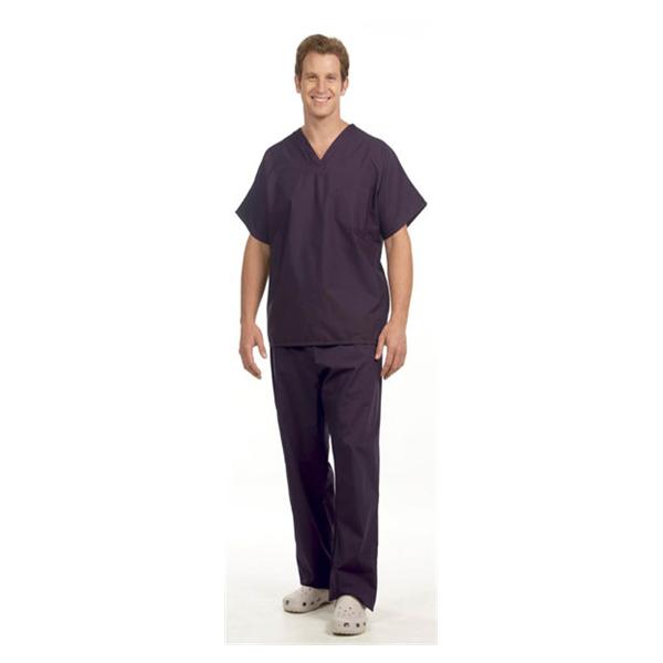 Fashion Seal Shirt Scrub Fashion Seal 78730 Unisex 2X Large Eggplant Ea - 78730-2XL