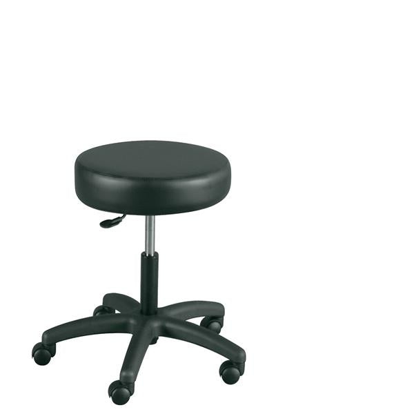 Winco Mfg, Stool Task Black 2" Casters Backless 5 Leg Ea - 4300-08