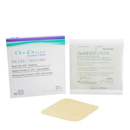 DuoDERM Extra Thin - Hydrocolloid Dressing 6 X 6 Inch Square Sterile - 187957
