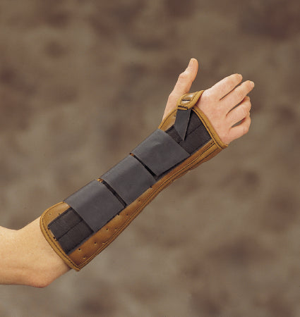 Deroyal - Wrist / Forearm Brace DeRoyal Suede Leatherette Right Hand Brown Pediatric Size - 5001-01