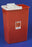 Cardinal SharpSafety Sharps Container 1-Piece 26 H X 18-1/4 W X 12-3/4 D Inch 18 Gallon Red Hinged Lid - 8991