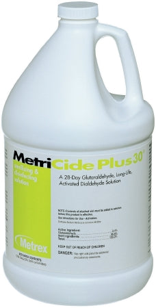 Metrex Research MetriCide Plus 30 Glutaraldehyde High-Level Disinfectant Activation Required Liquid 1 gal. Jug Max 28 Day Reuse - 475091