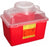 Becton Dickinson Sharps Container 1-Piece 11-1/2 H X 12-1/2 W X 8-1/2 D Inch 14 Quart Red Funnel Lid - 305480