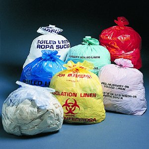 McKesson McKesson Biohazard Laundry Bag 30 - 33 gal. Yellow 8 X 23 X 41 Inch - 1025296