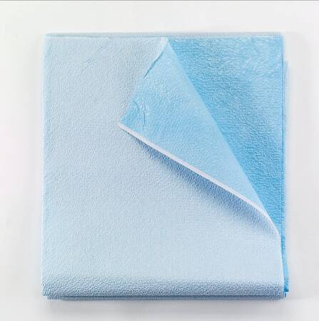 McKesson McKesson Stretcher Sheet Flat 40 W X 90 L Inch Blue Tissue / Poly Disposable - 18-929