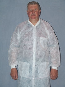 McKesson Medical Surgical McKesson Lab Coat Blue 2X-Large Long Sleeves Mid Length - 34-190