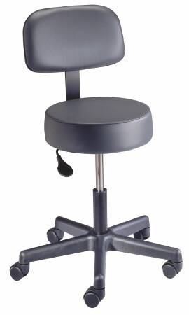 McKesson McKesson Exam Stool Backrest Pneumatic Height Adjustment 5 Casters Putty - 81-11001BUS403