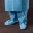 O&M Halyard - Shoe Cover One Size Fits Most Shoe High Without Tread Blue NonSterile - 69551