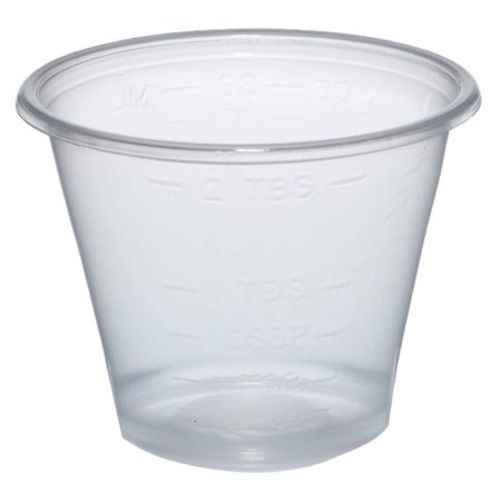 Medegen - Graduated Medicine Cup 1 oz. Clear Plastic Disposable - 02301