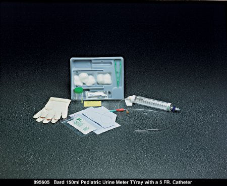 Bard Lubricath Indwelling Catheter Tray Foley 5 Fr. 5 cc Balloon Latex - 895605