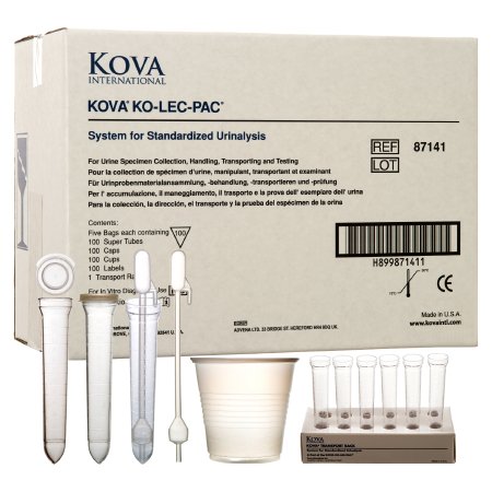 Kova Ko-Lec-Pac System Pack - Urine Specimen Collection Kit 12 mL Plastic Cup / Tube - Alltrista Plastics - 87141