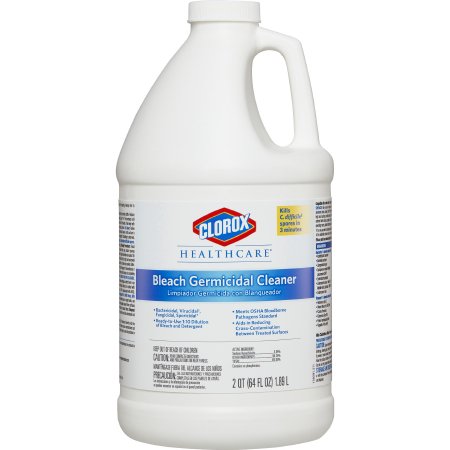 Saalfeld Redistribution Clorox Healthcare Bleach Surface Disinfectant Cleaner Refill Germicidal Liquid 64 oz. Jug Fruity Floral Bleach Scent - 68973