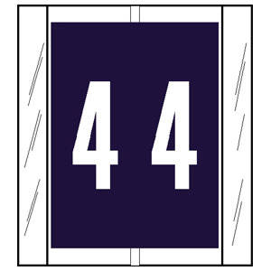 Tabbies Acme Visible Compatible Numeric Label Rolls, 1-2/3" H x 1-1/2" W, 500 Per Roll