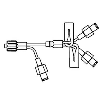 Medfusion Mini Trifuse - Extension Set 4 Inch Tubing 0.5 mL Priming Volume DEHP-Free - MTF37