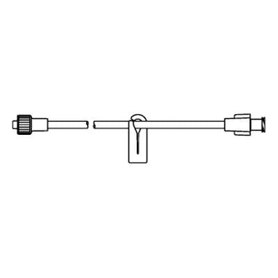 Smiths Medical - Extension Set 33 Inch Tubing 3.7 mL Priming Volume DEHP - MX455FL