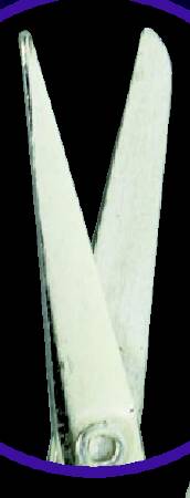 Medical Action Industries One Time Operating Scissors 5-1/4 Inch Length Floor Grade Nickel Plated Steel Sterile Finger Ring Handle Straight Sharp/Blunt - 56249