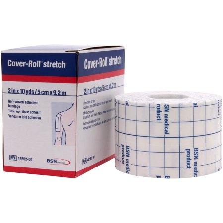Cover-Roll Stretch - Dressing Retention Tape with Liner Nonwoven Polyester 2 Inch X 10 Yard White NonSterile - 45552