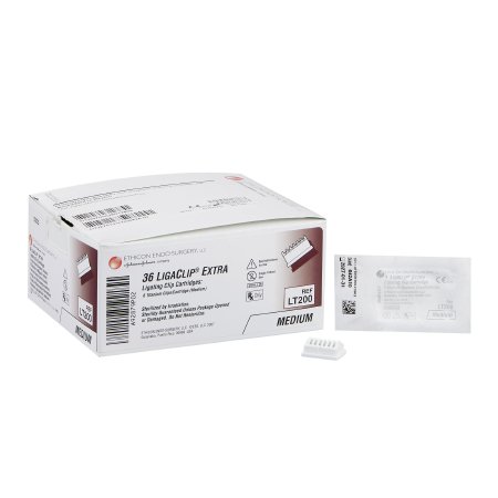 LIGACLIP EXTRA - Medium Style Ligating Clip Titanium Medium Silver Clip 6 Clips - LT200