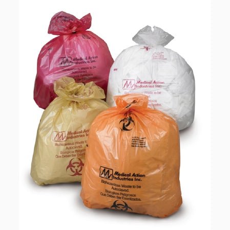 Medegen Medical Products LLC Medegen Medical Products Biohazard Waste Bag 20 - 30 gal. Clear Polypropylene 31 X 38 Inch - 855