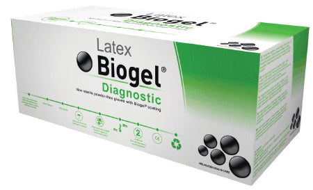 Biogel Diagnostic - Exam Glove Size 8.5 NonSterile Latex Extended Cuff Length Micro-Textured Straw Not Chemo Approved - 30385