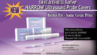 Sheathesâ„¢ - Ultrasound Probe Cover 7/8 X 8 Inch Latex NonSterile For use with Ultrasound Endocavity Probe - 10500
