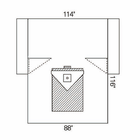 Orthoarts - Orthopedic Drape Knee Arthroscopy Drape 114 W X 88 W X 116 L Inch Sterile - 89267