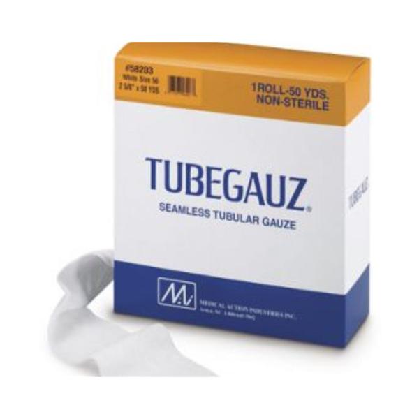Medical Action Industries Bandage Tubegauz .63"X50Yd Gauze Cotton Knit Size 1 White 1Rl/Bx - 682000