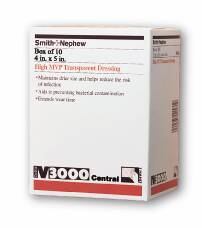 Smith & Nephew IV3000 Standard IV Dressing 4 X 5 Inch Square Film - 4925