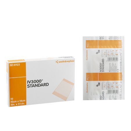 IV3000 - Catheter Securement Dressing Film 4 X 5 Inch Sterile - 4925