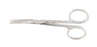 Miltex - Iris Scissors Knapp 4 Inch Length OR Grade German Stainless Steel NonSterile Finger Ring Handle Curved Blade Blunt Tip / Blunt Tip - 18-1428