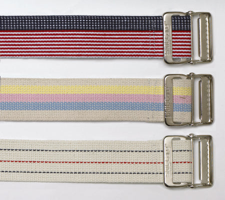 Skil-Care Gait Belt 60 Inch Pastel Stripes Cotton - 252060