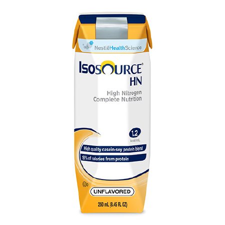 Nestle Healthcare Nutrition Isosource HN Tube Feeding Formula 250 mL Carton Ready to Use Unflavored Adult - 10043900184507