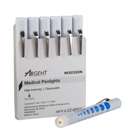 McKesson - Penlight White Light 4-1/2 Inch Disposable - 22-6666