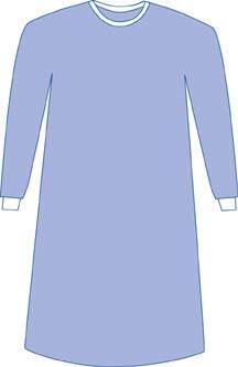 Eclipse - Non-Reinforced Surgical Gown with Towel Large Blue Sterile AAMI Level 2 Disposable - DYNJP2001