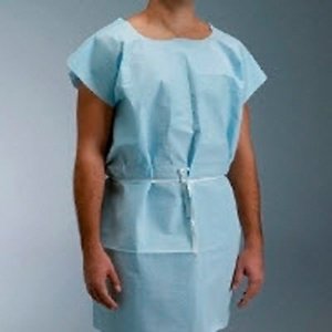 Graham Medical Products - Patient Exam Gown Medium / Large Blue Disposable - 70220N