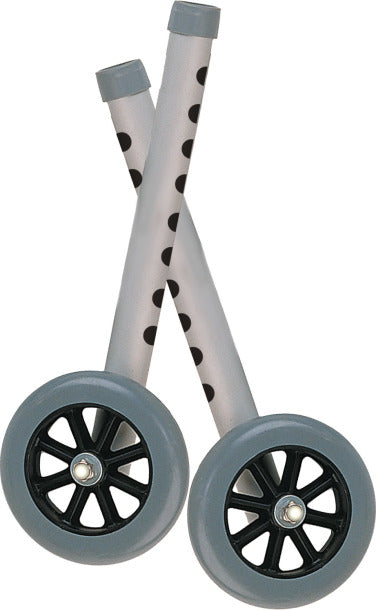 Drive Medical Tall Extension Legs with Wheels, Combo Pack (Adds 4")