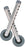 Drive Medical 3" Universal Walker Wheels with Two Sets of Rear Glides