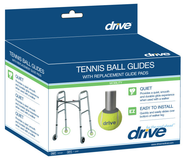 Drive Medical Tennis Ball Glides with Replaceable Glide Pads