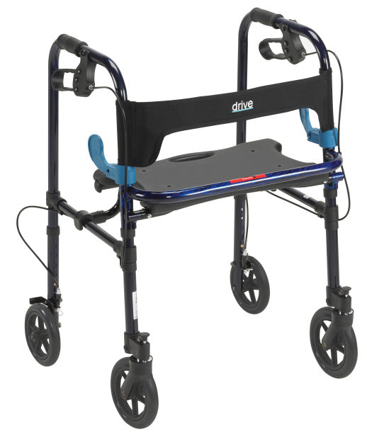 Drive Medical Clever-Lite Walker, Adult, with 8" Casters 10243
