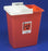 Cardinal SharpSafety Sharps Container 1-Piece 17-1/2 H X 15-1/2 W X 11 D Inch 8 Gallon Red Hinged Lid - 8980-