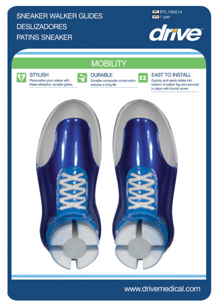 Drive Medical Sneaker Walker Glides