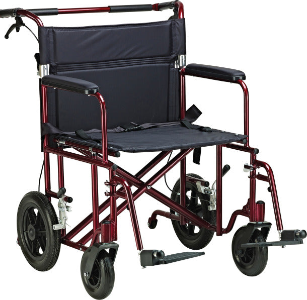 Drive Medical 22" Bariatric Aluminum Transport Chair
