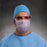 O&M Halyard Inc FluidShield Surgical Mask Pleated Tie Closure One Size Fits Most Blue / Orange - 62113