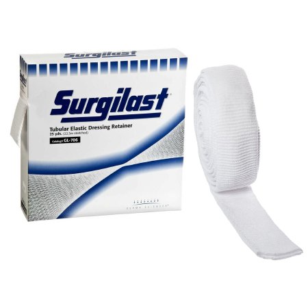 Surgilast - Elastic Net Retainer Dressing Tubular Elastic 25 Yard Size 5-1/2 White Medium Head / Shoulder / Thigh NonSterile - GL706