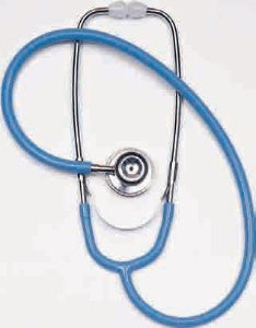 Graham-Field - Classic Stethoscope Black 1-Tube 22 Inch Tube Double-Sided Chestpiece - 507